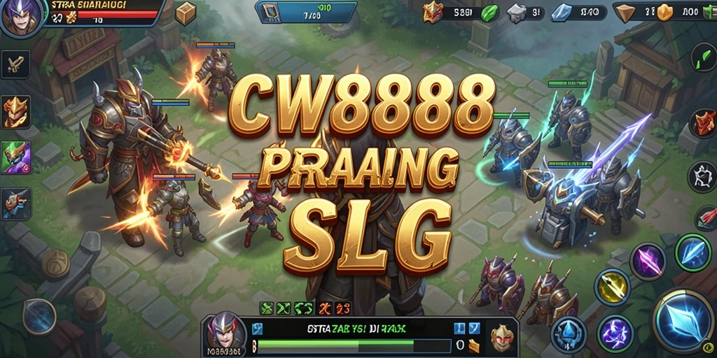 Screenshot gameplay menunjukkan pertempuran strategis yang menarik di CW8888.