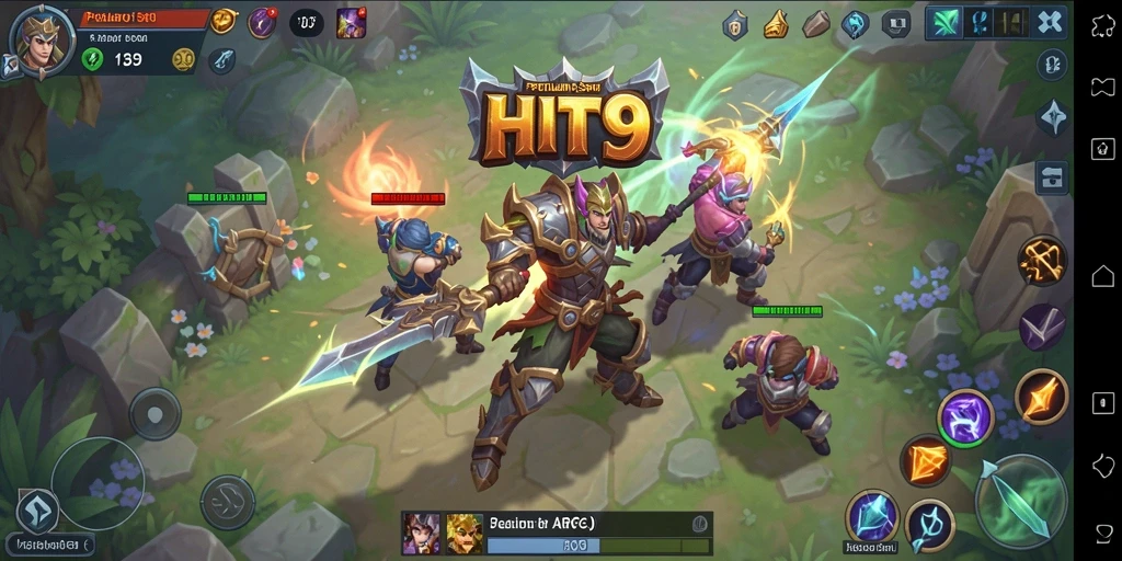 Menampilkan aksi seru dalam gameplay ARPG HIT9.