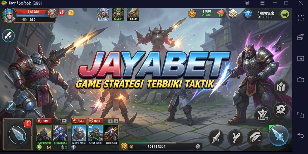 Screenshot utama JAYABET menampilkan aksi strategi yang intens dan mendebarkan.