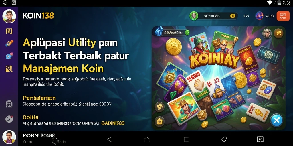 Tampilan intuitif dari aplikasi KOIN138 untuk manajemen koin yang lebih baik.