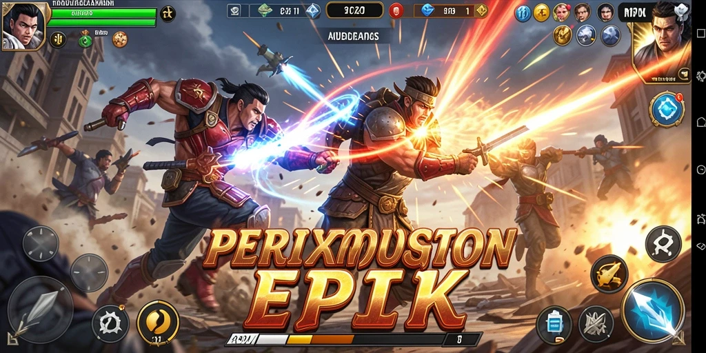 Screenshot RPOK menampilkan aksi pertarungan yang menegangkan dan grafis memukau.