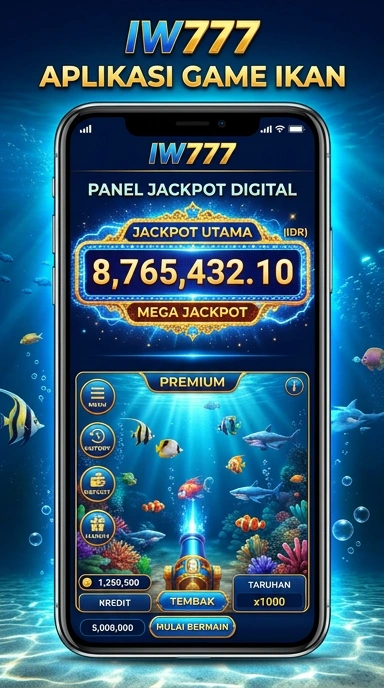 Tampilan utama aplikasi iw777 dengan navigasi sederhana.